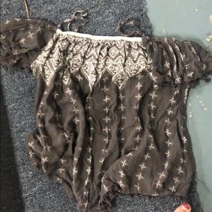 off the shoulder shirt